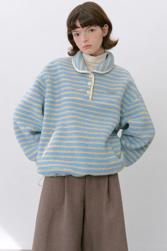 Sea Salt Striped Wool Sweater
