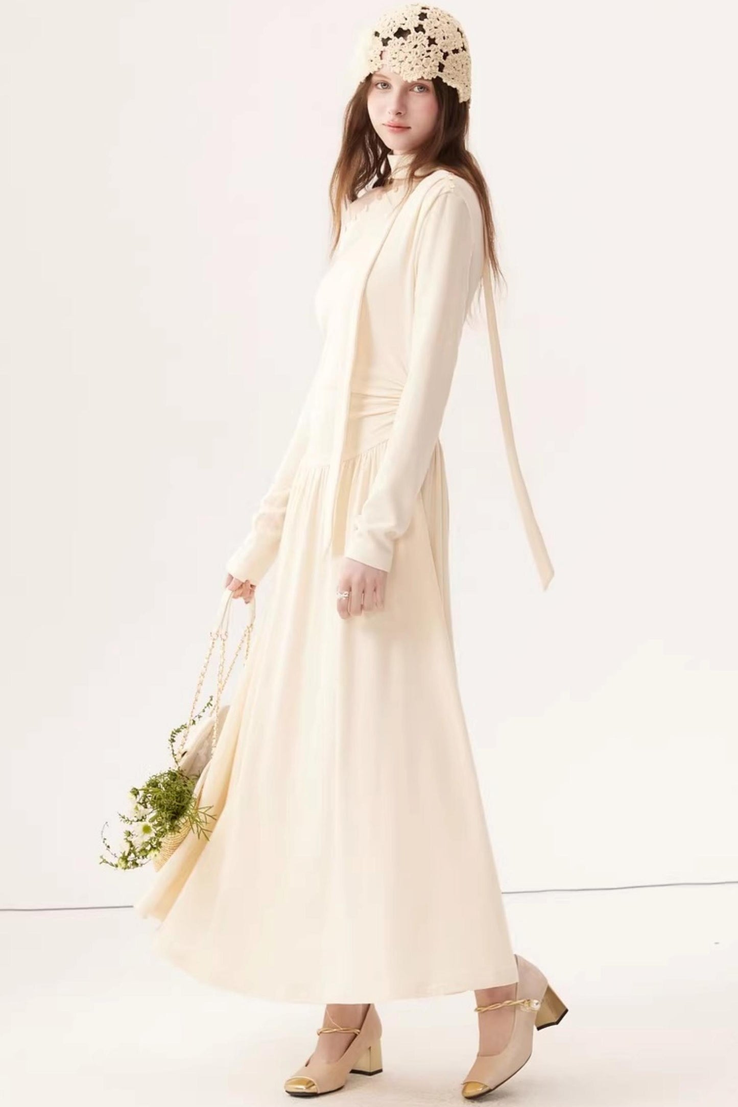 Off-Shoulder Knit Dress