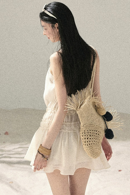 Französisches Sommerkleid mit Trägern