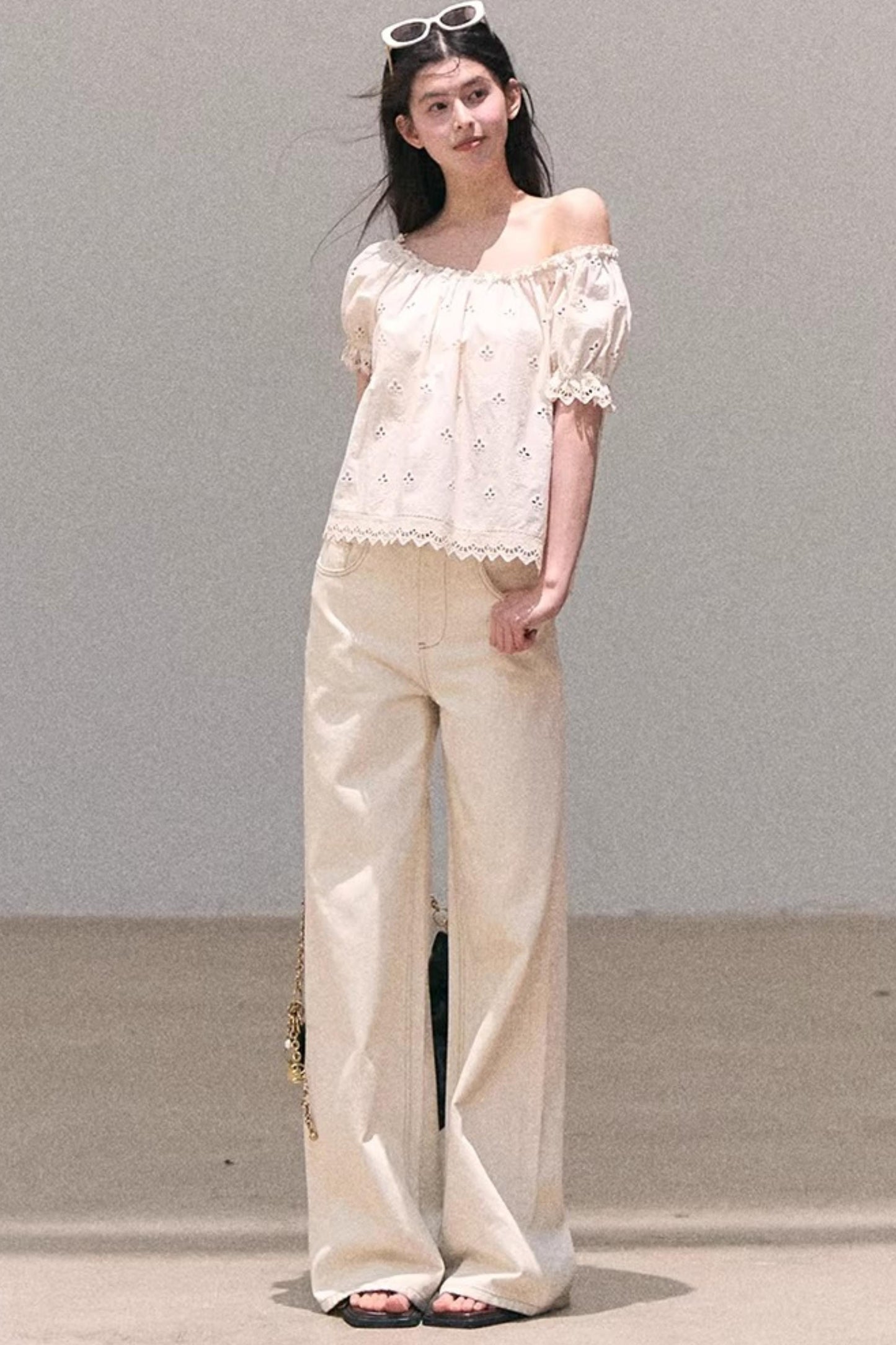 Pure Cotton Embroidered Doll Top