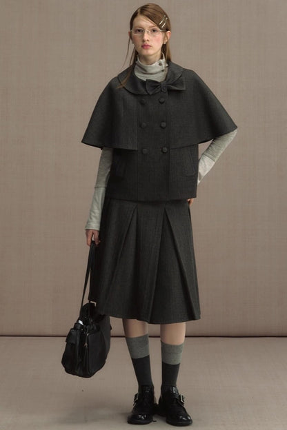 Retro Cape Vest Shawl Jacket Set-Up