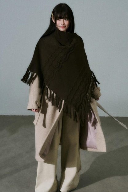 Lost Forest Wool Shawl Cape