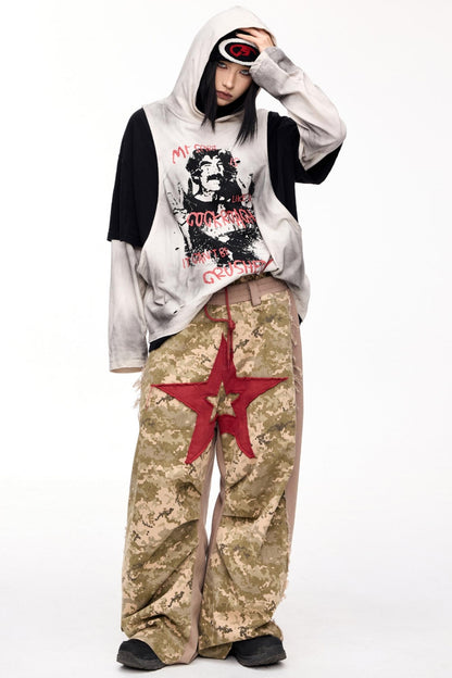 Raw Panel Camo Sweatpants