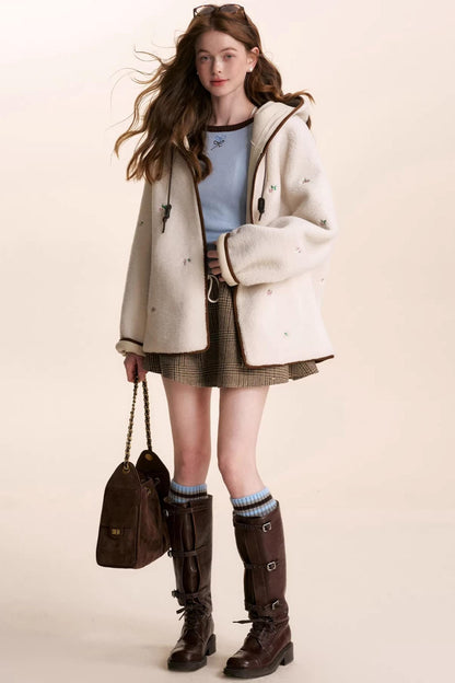 Color-Block Wool Blend Knit Sweater