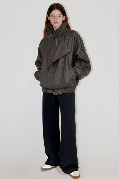 Lazy Leather Split Jacket