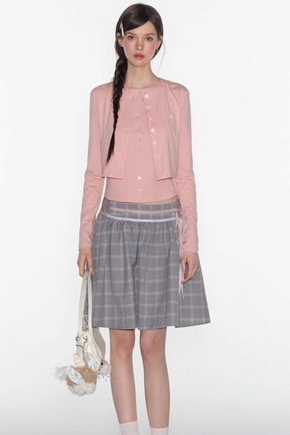 Layered Knitted Cardigan