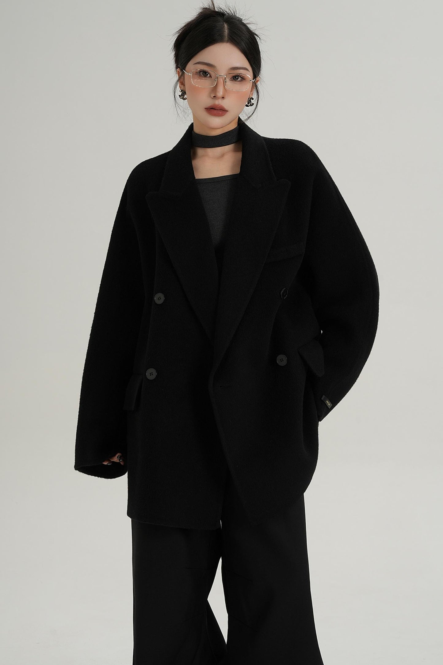 Woolen Elegance Long Coat