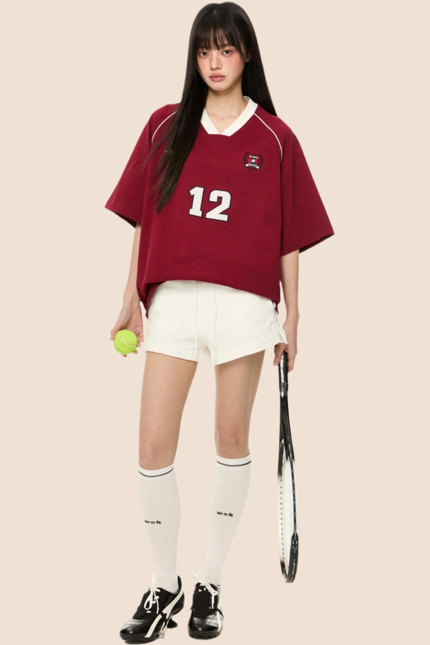 White High-Waist Hot Pants