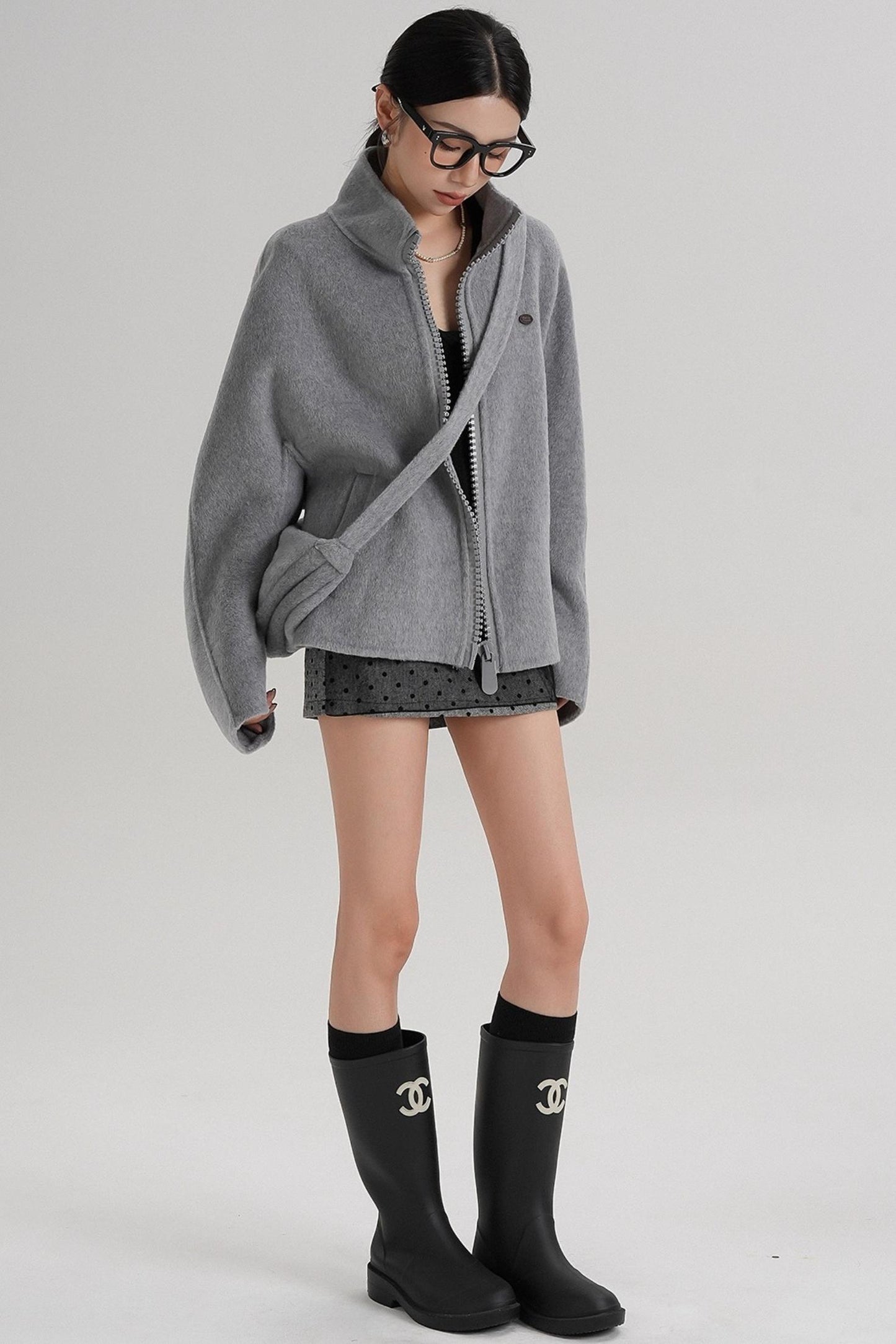 Structured Reversible Wool Jacket