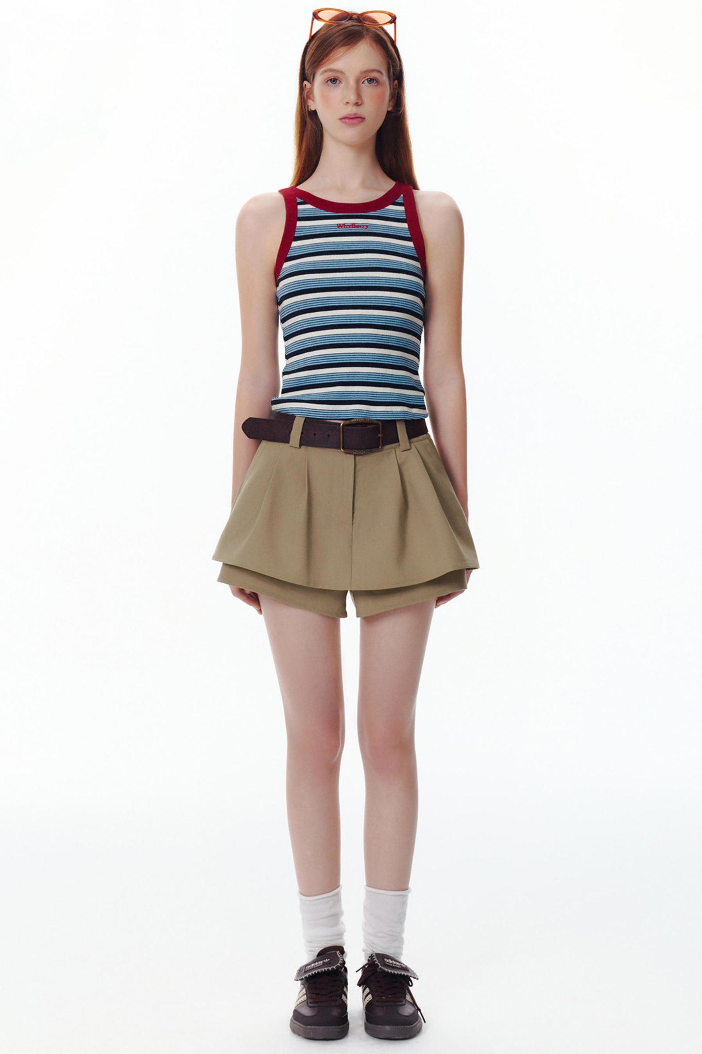Summer Colorblock Striped Tank Top