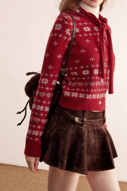 Winter Fair Isle Jacquard Cardigan