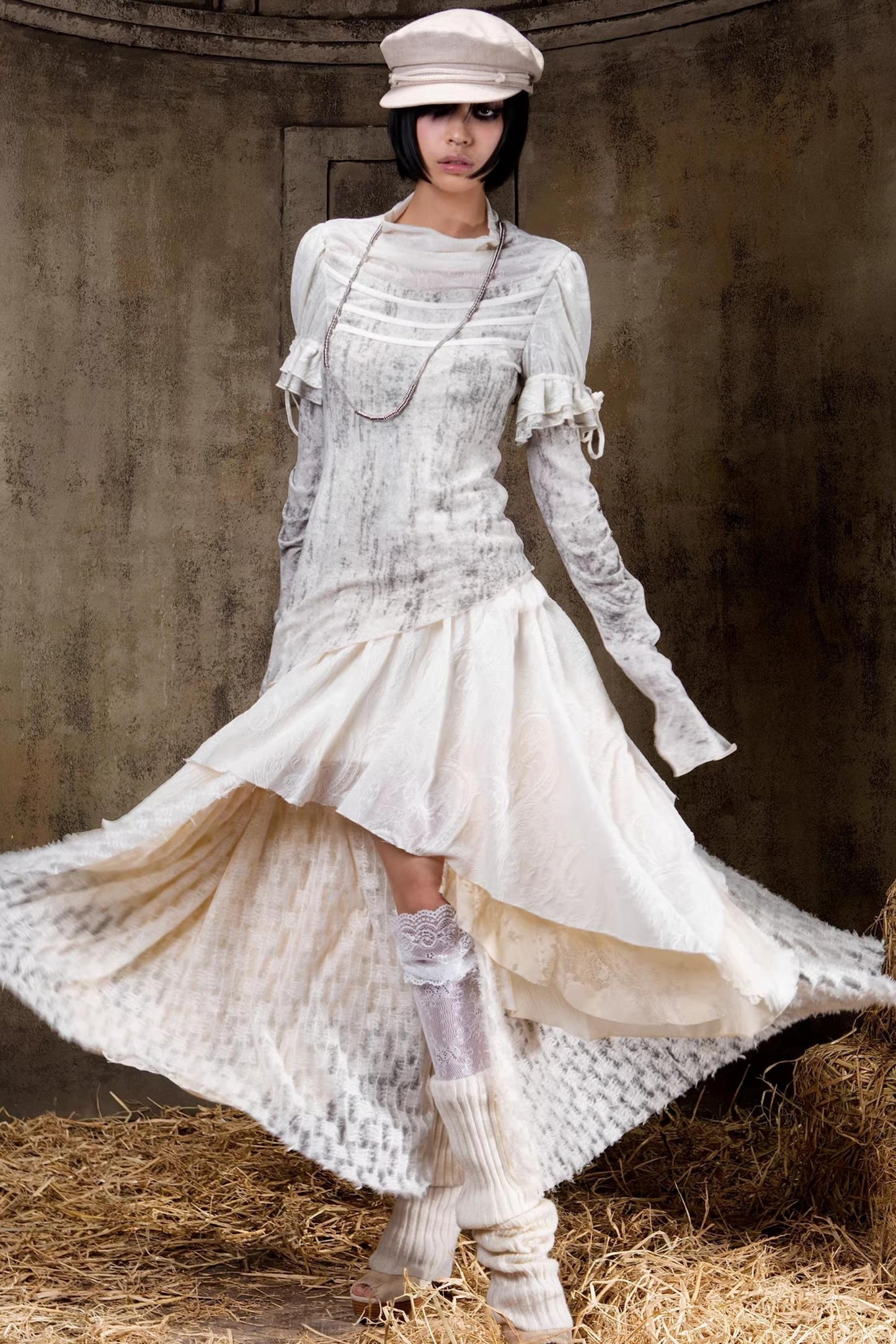 Gestricktes Oberteil im Palast-Stil