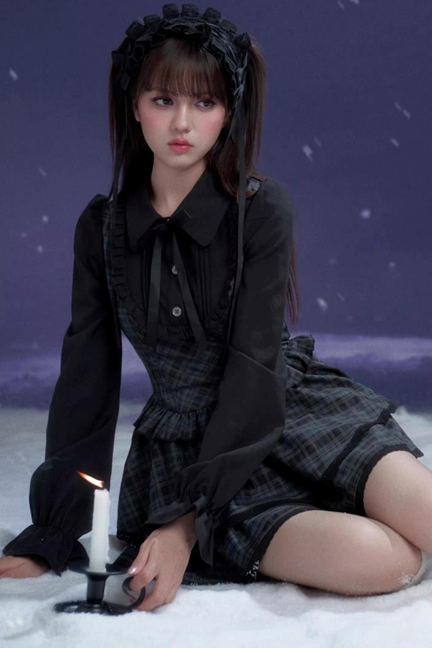 Plaid Lolita Winter Dress