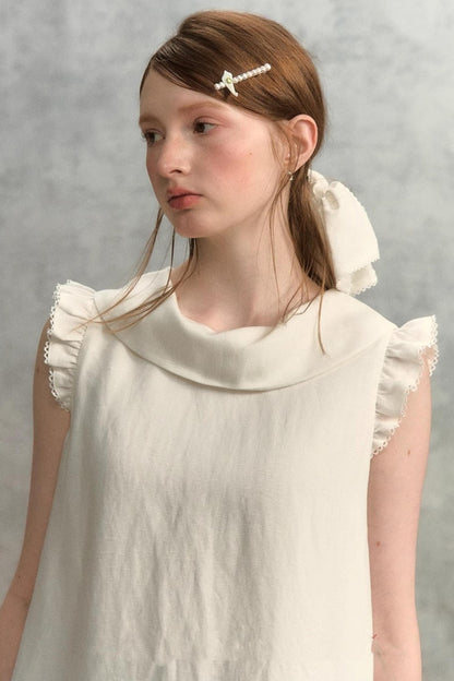 Fly Sleeves Lace Dress