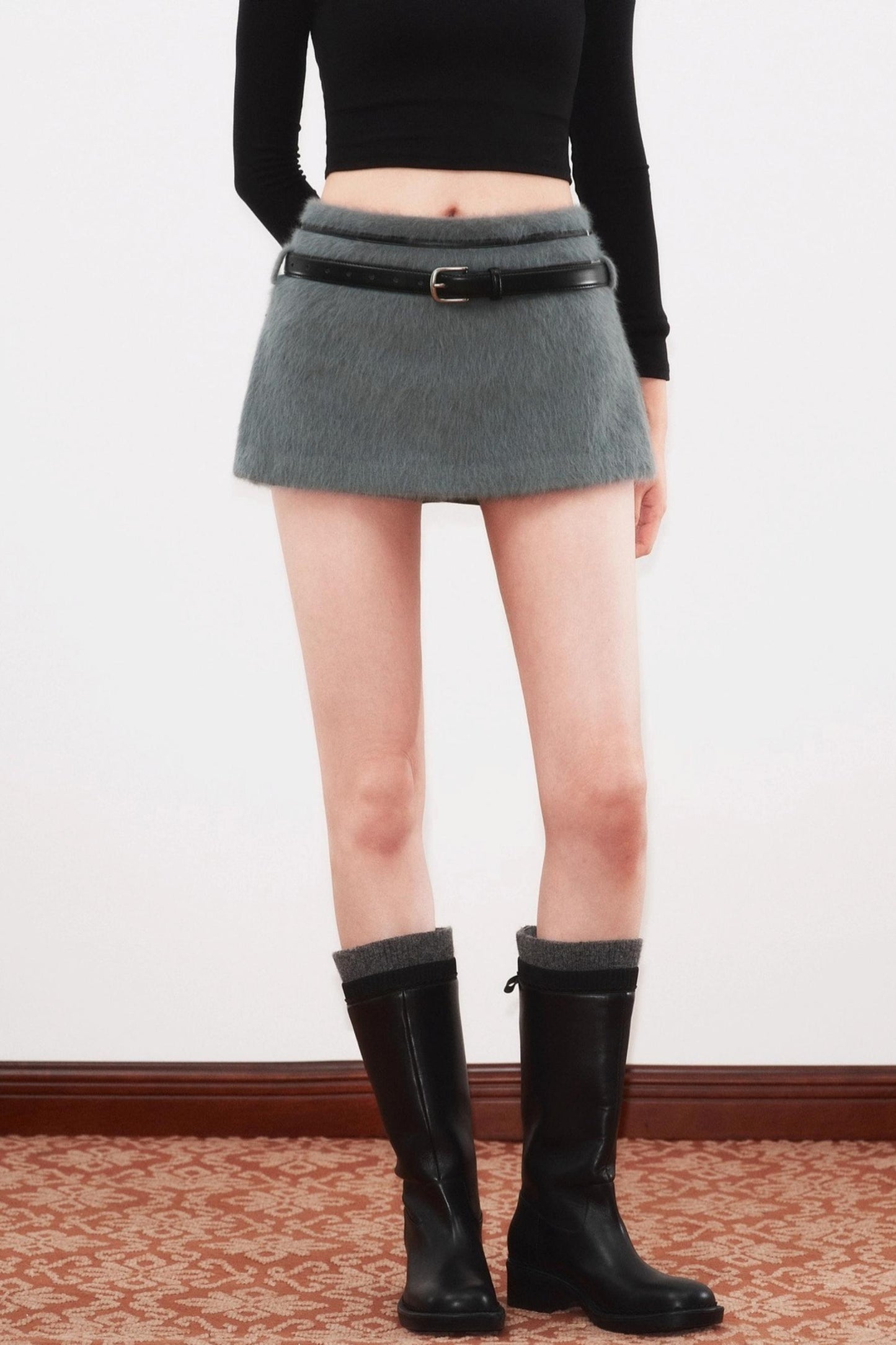 Retro Rabbit Tweed Skirt