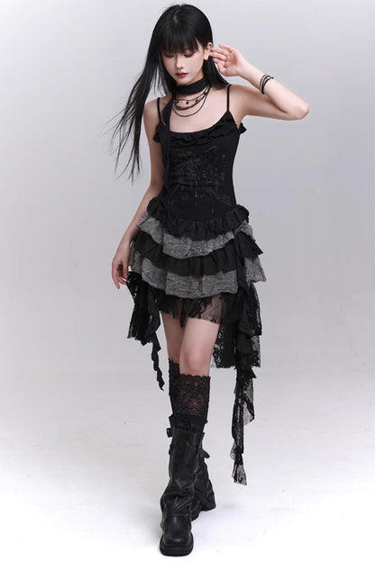 Summer Lace Halter Skirt