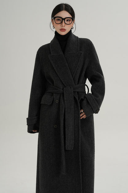 Woolen Long Silhouette Dress