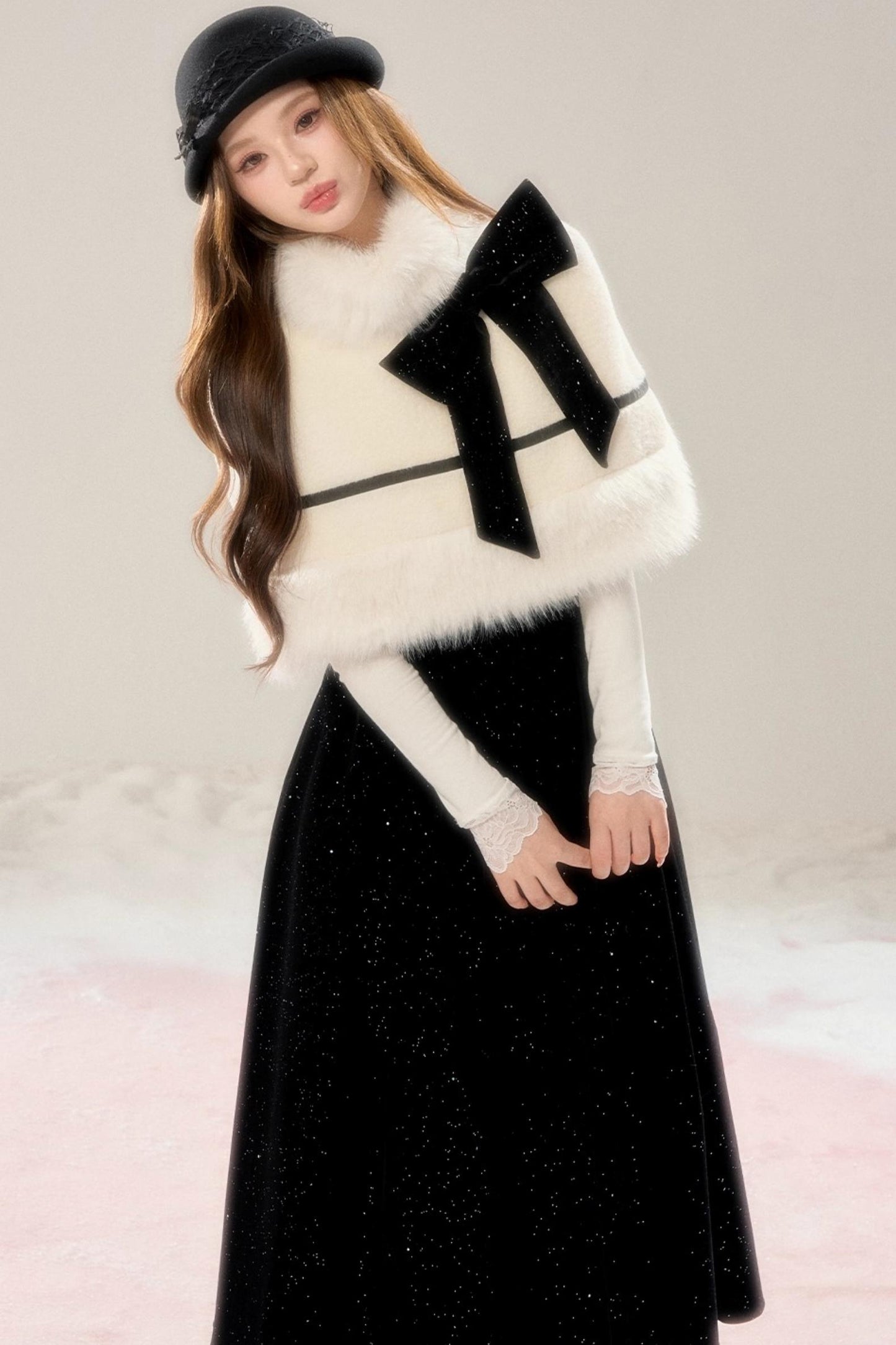 French High-end Cloak Two-Piece Set-Up