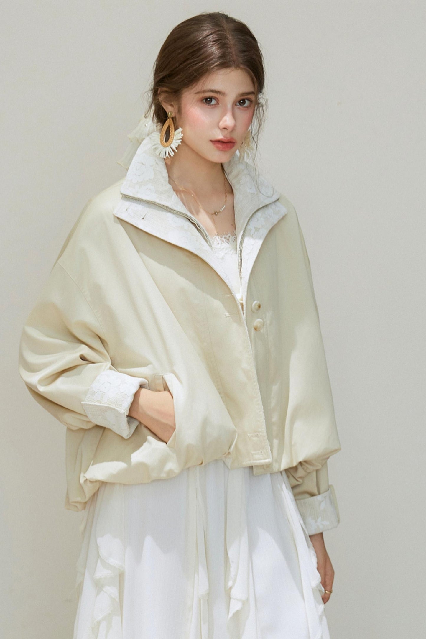 Bud Lyocell Short Trench Coat