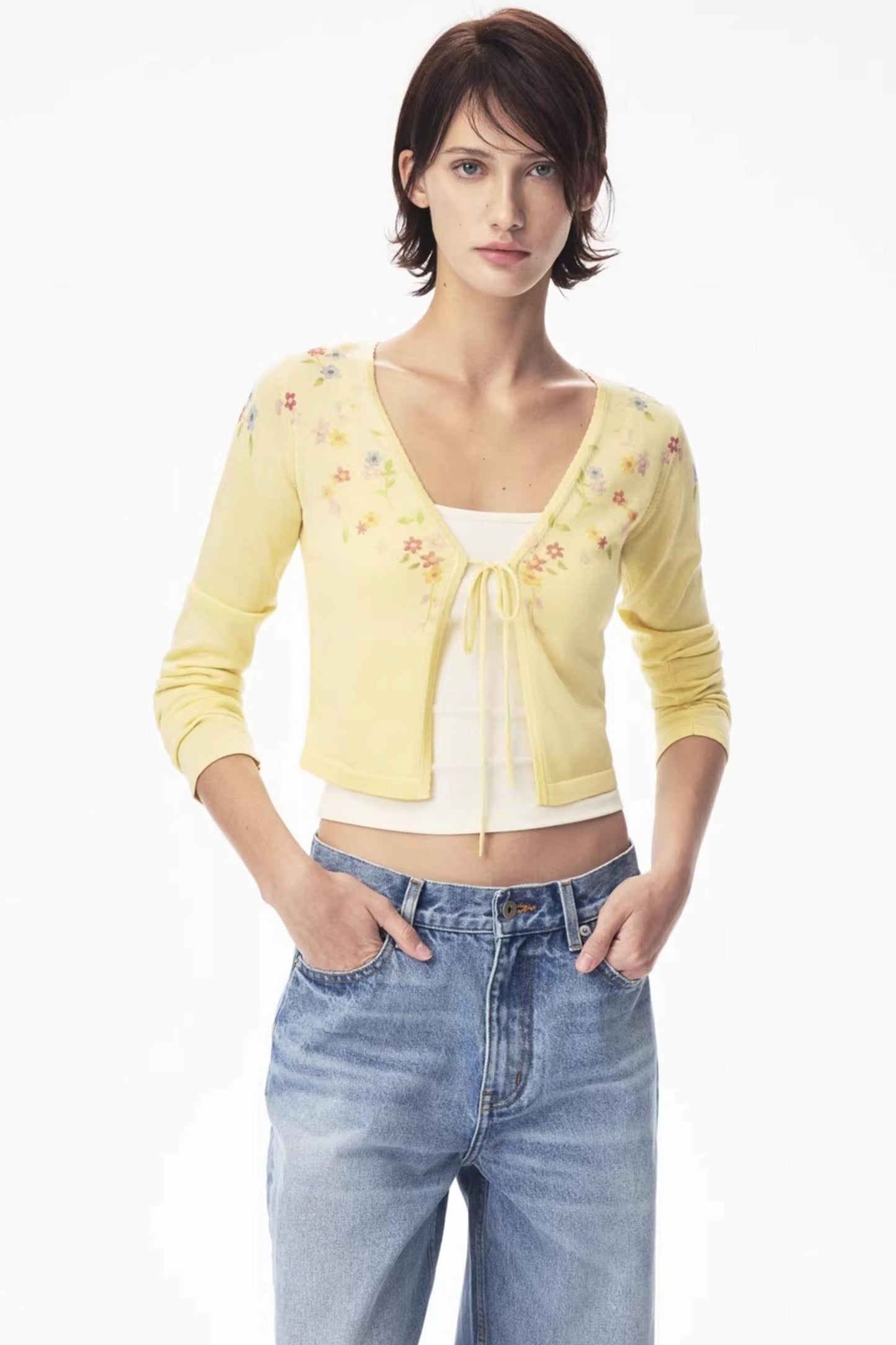 Tencel Summer Knit Cardigan Top