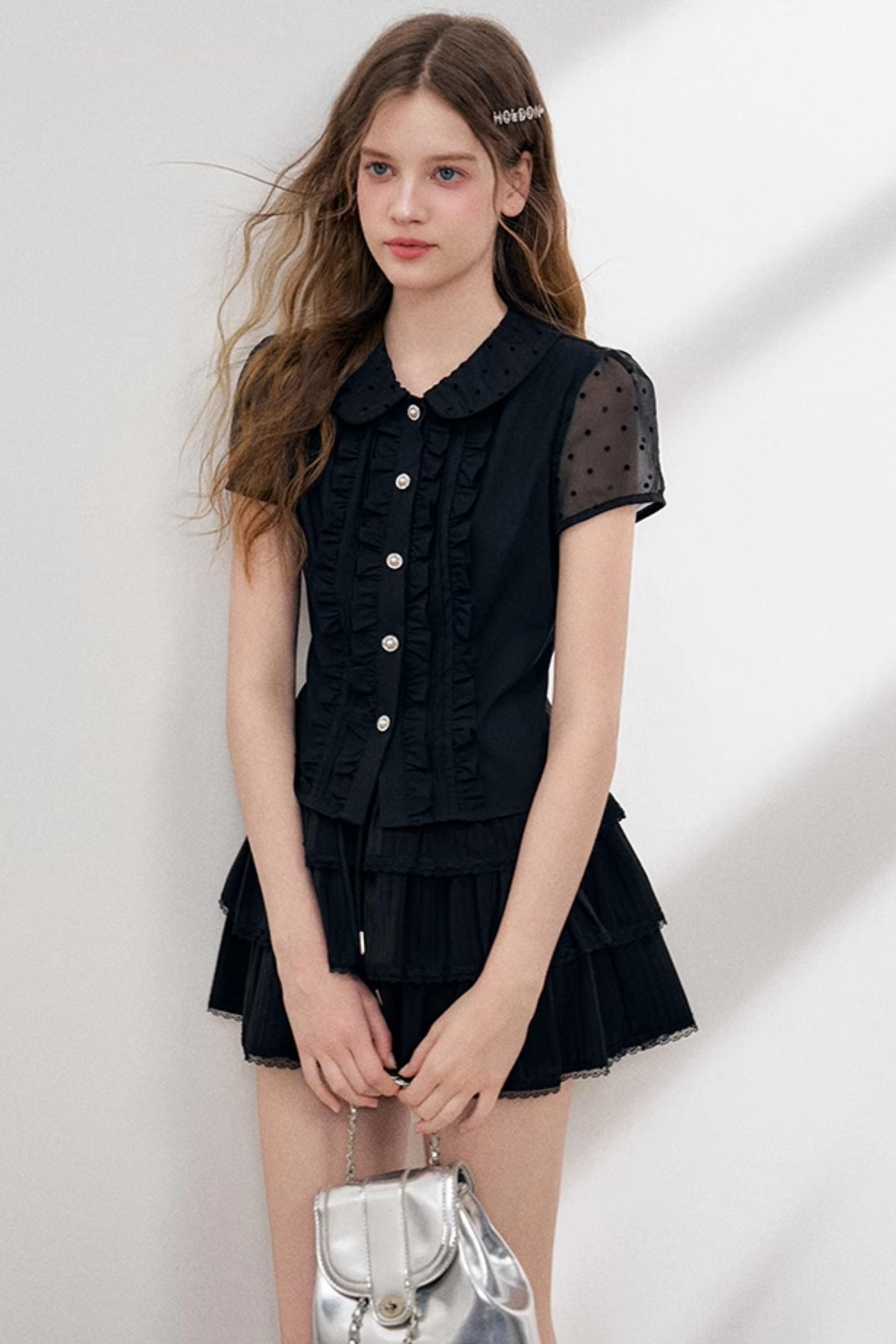 Organza Polka Dot Top