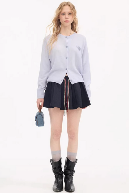 Elastic Tie-Up Puffy Skirt