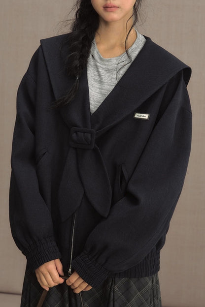 Mariner Navy Cropped Jacket