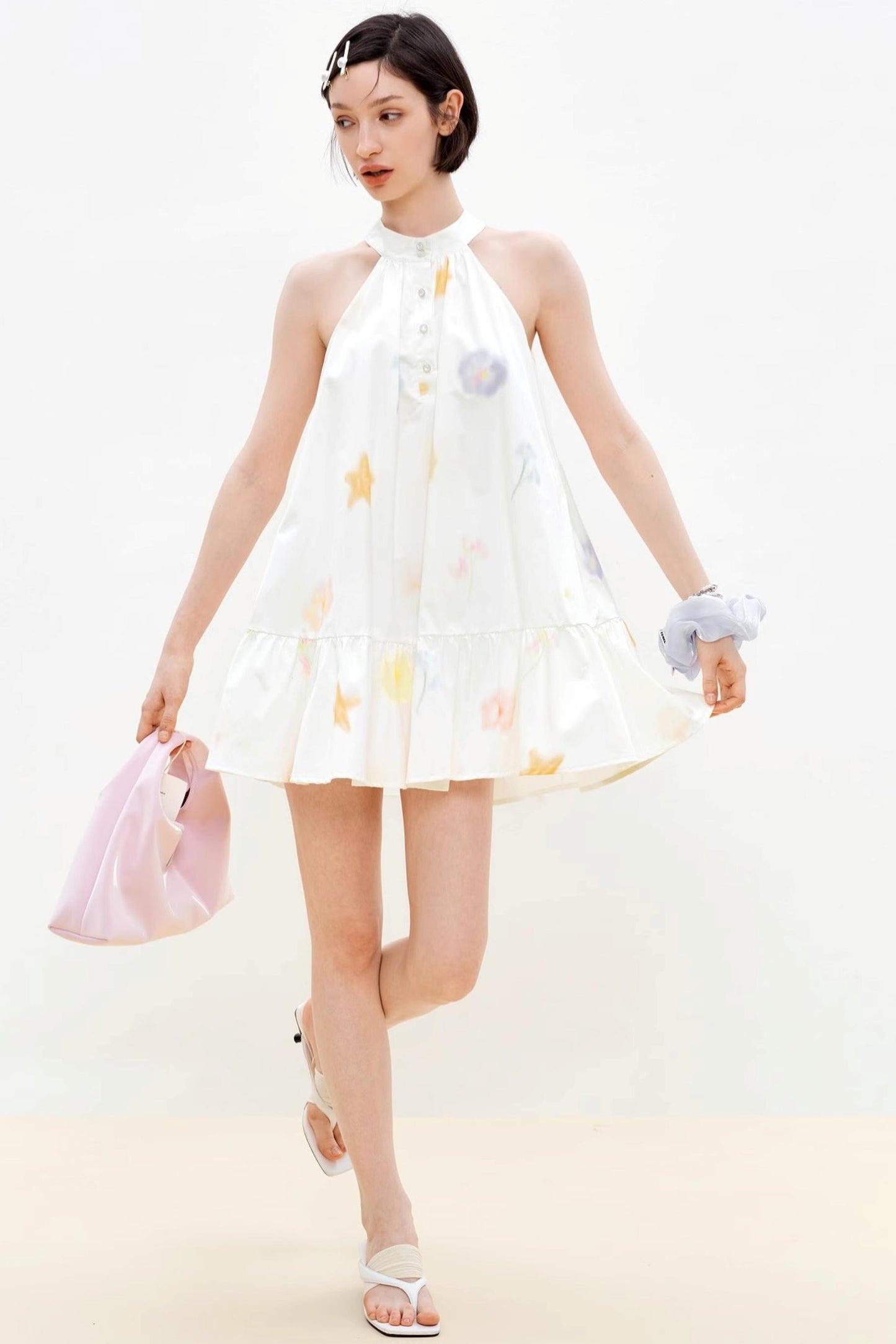 Summer White A-Line Dress