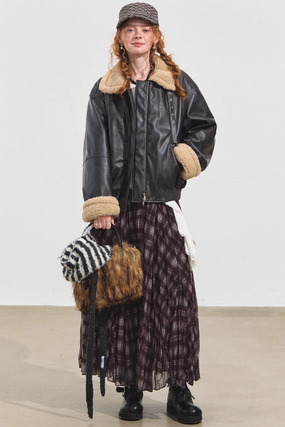 Lambwool Motorcycle Jacket