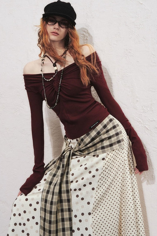 Sunset One-Shoulder T-Shirt