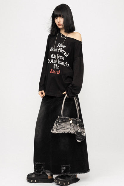 Vintage Monogram Print Sunscreen Top