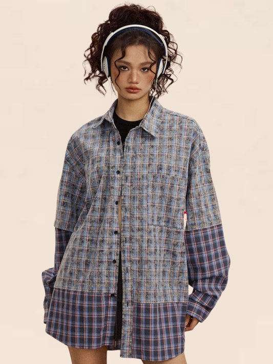 Stitched Check Retro Shirt