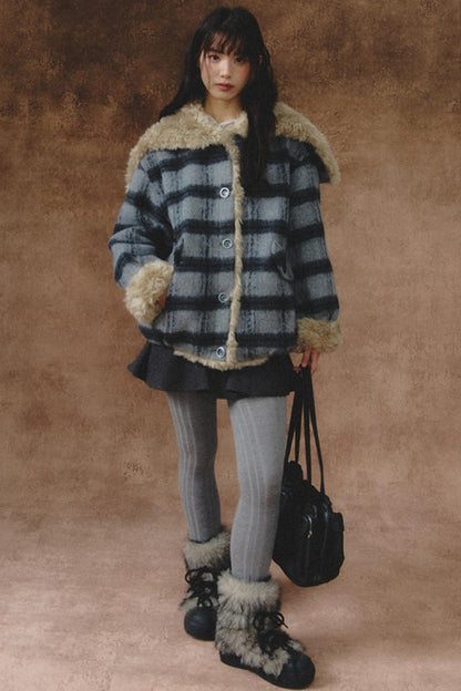 Sea Painter Navy Plaid Jacket