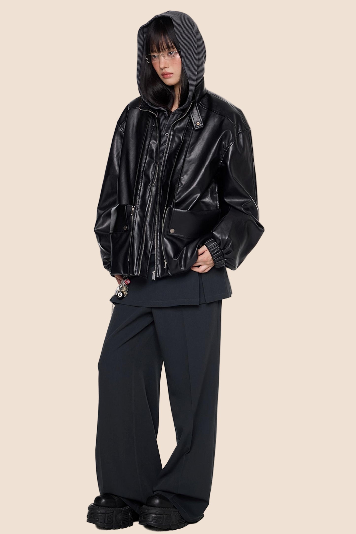 Autumn Vintage PU Leather Jacket