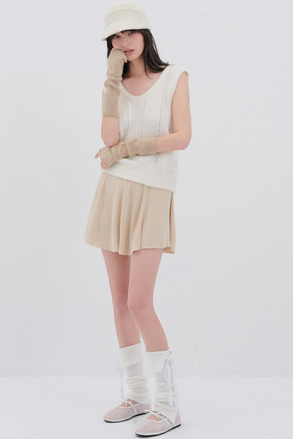 Luxury U-Neck Wool Top