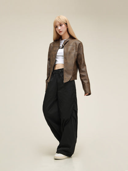 American Vintage Patchwork Pleated Pants