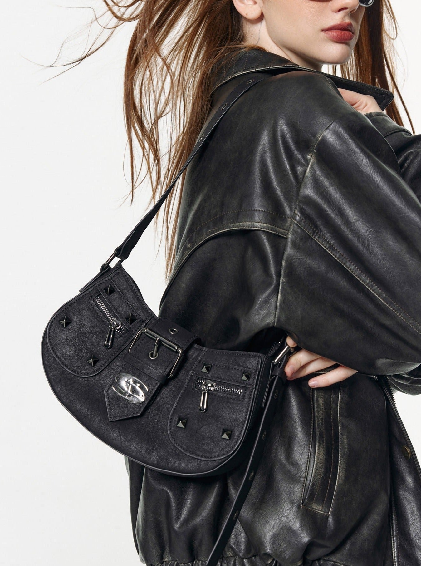 Black shoulder bag