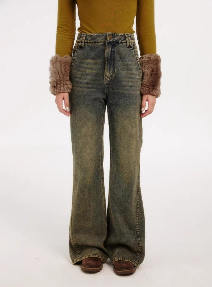 American slim cut bootcut jeans pants