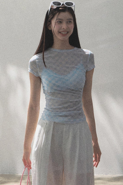 Stretch Chambray Camisole Set