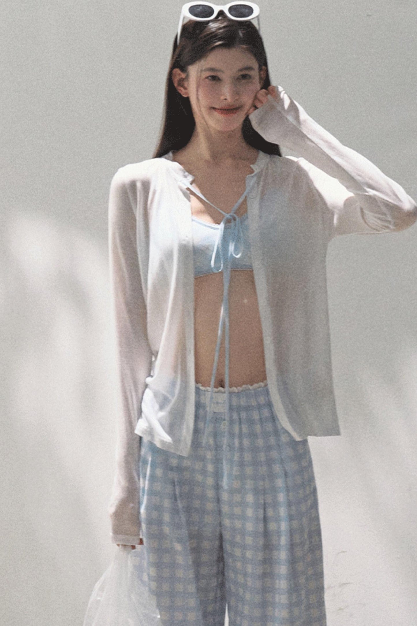 Wide-Leg Tencel Hemp Pants Set-Up