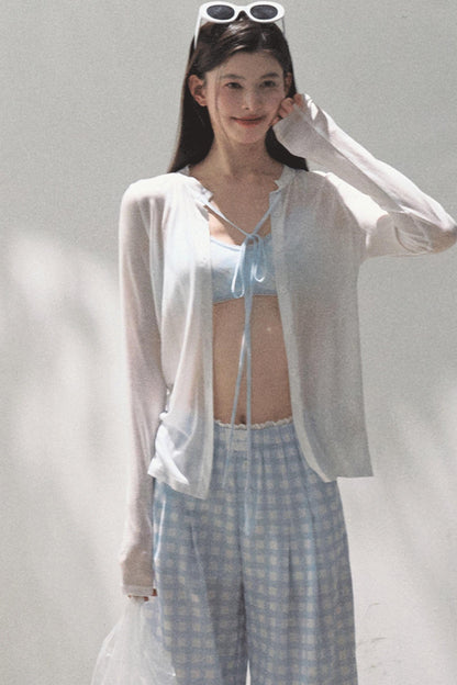 Wide-Leg Tencel Hemp Pants Set-Up