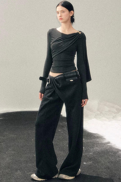 French Ribbon Design Blouse