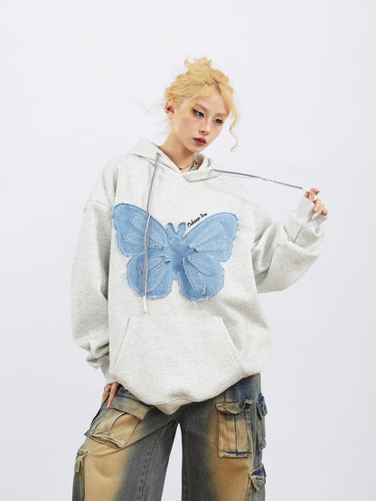 American retro loose casual hooded sweatshirt