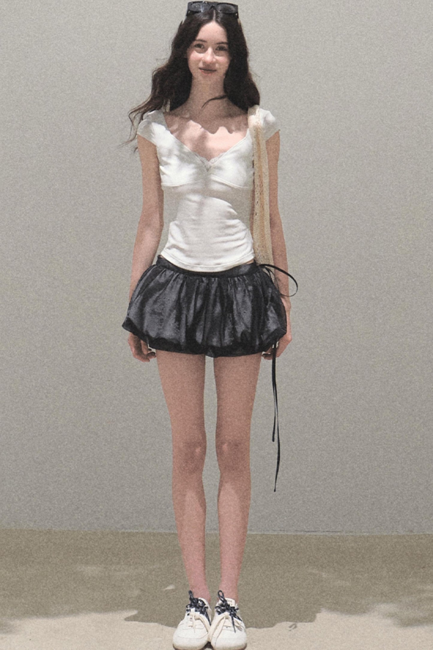 Floral Peplum Culottes Skirt Set