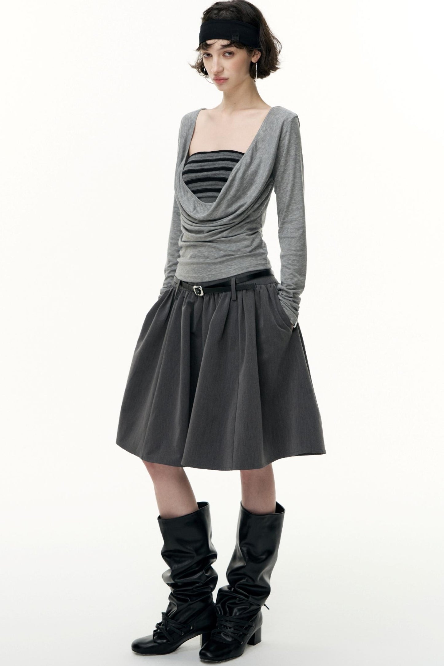 Striped Bandeau Skirt Set-Up