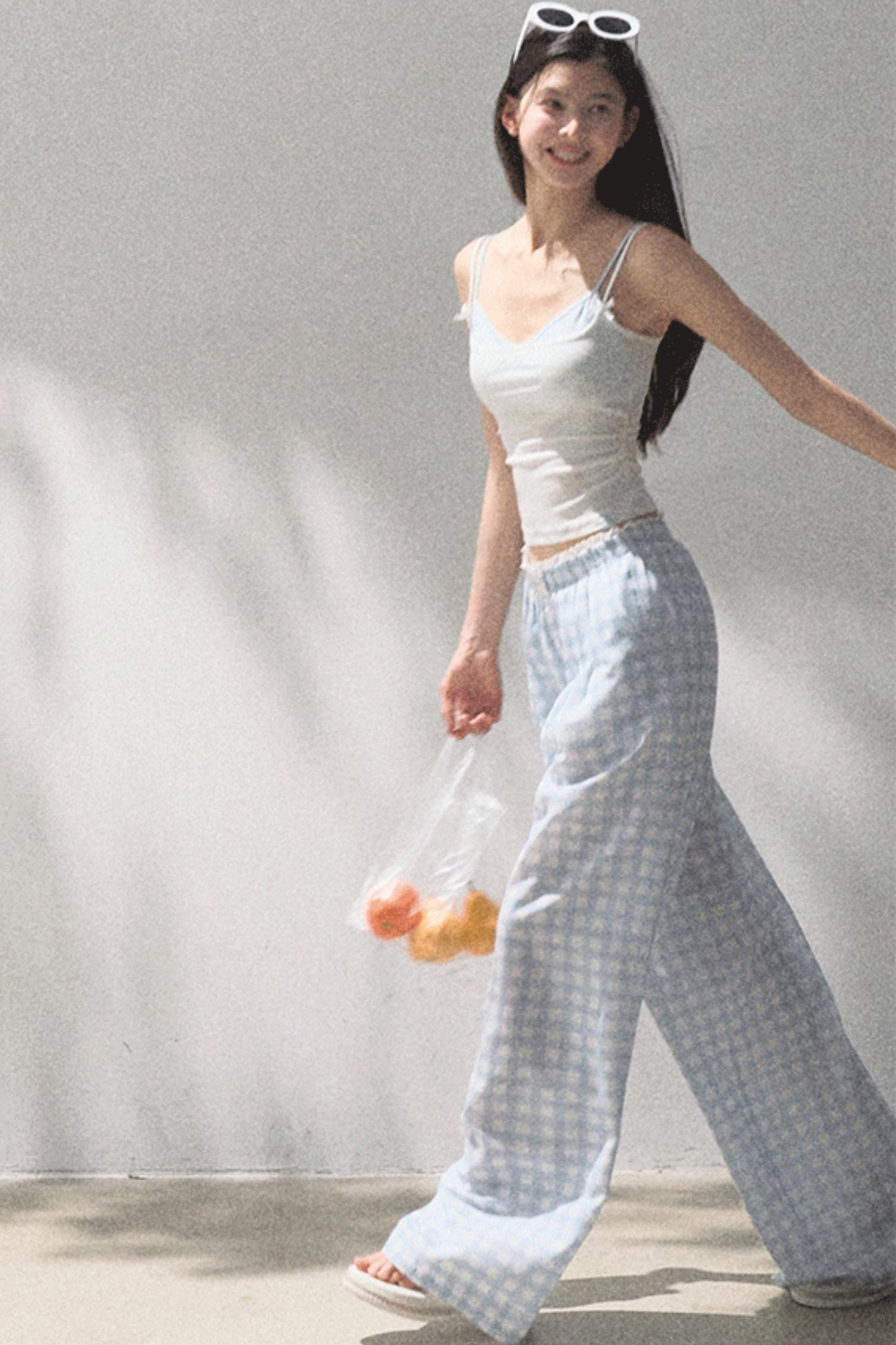 Wide-Leg Tencel Hemp Pants Set-Up