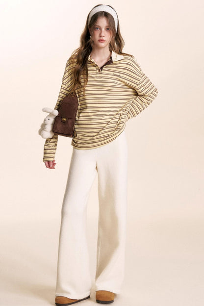 Retro Color-Blocked Polo T-Shirt