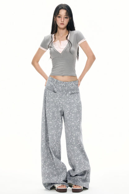 Color Block V-Neck Tee