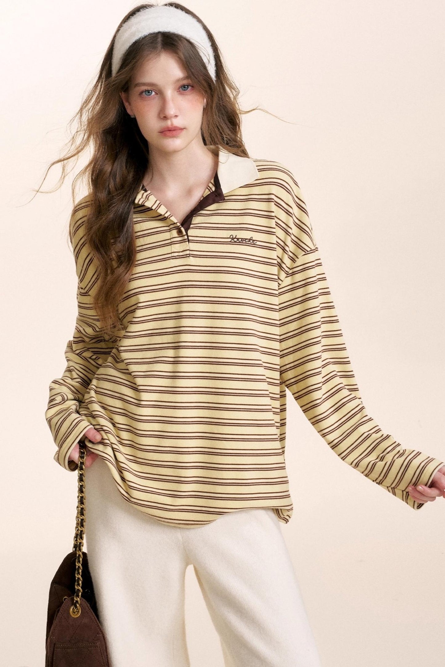 Retro Color-Blocked Polo T-Shirt