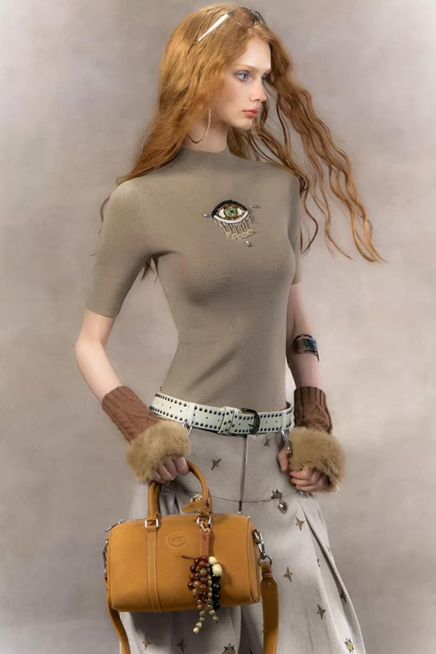 Mysterious Beaded Knit Top